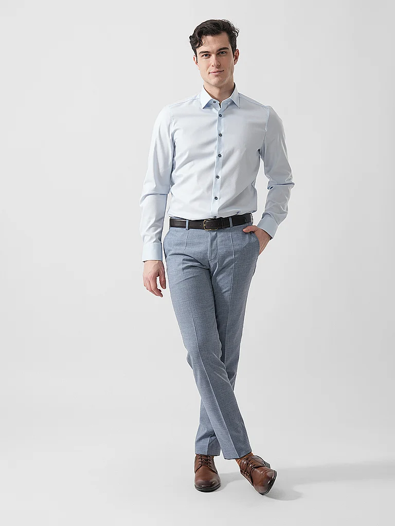 OLYMP Level Five Hemd Body Fit Hellblau 37 7